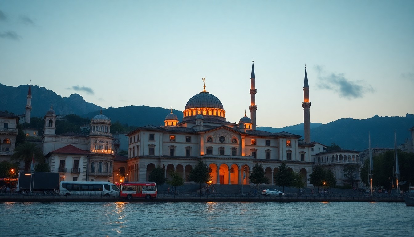 Hızla giden kırmızı spor araba